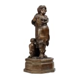 Hexe am Schandpfahl, Skulptur, deutsch, um 1920