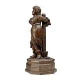 Hexe am Schandpfahl, Skulptur, deutsch, um 1920