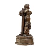 Hexe am Schandpfahl, Skulptur, deutsch, um 1920