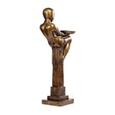 Weibliche Aktfigur im Stil des Art Deco, 20. Jhdt.