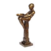 Weibliche Aktfigur im Stil des Art Deco, 20. Jhdt.