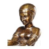 Weibliche Aktfigur im Stil des Art Deco, 20. Jhdt.