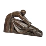 Kleinbronze in der Art des Ernst Barlach, deutsch, um 1920/30