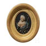 Wachsbossierung des Philosophen Voltaire, Caspar Bernhard Hardy, K&ouml;ln, um 1780