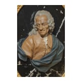 Wachsbossierung des Philosophen Voltaire, Caspar Bernhard Hardy, K&ouml;ln, um 1780