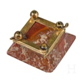 Feine Marmorschale in vergoldeter Bronzemontur, Italien, 19. Jhdt.