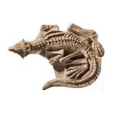 Versteinerter junger Dinosaurier