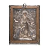 Maria Immaculata im Strahlenkranz in gemarktem Silber, um 1800
