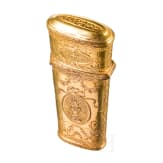Vergoldete Dose f&uuml;r N&auml;hutensilien, deutsch, um 1760