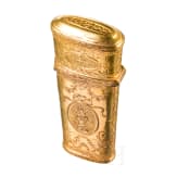 Vergoldeter Beh&auml;lter f&uuml;r N&auml;hzeug, deutsch, um 1780