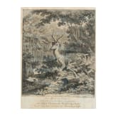 F&uuml;nf jagdliche Stiche, Johann Elias Ridinger, Augsburg, um 1760