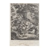 Vier jagdliche Stiche, Johann Elias Ridinger, Augsburg, um 1760