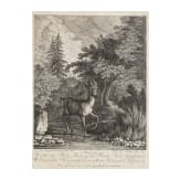 Vier jagdliche Stiche, Johann Elias Ridinger, Augsburg, um 1760