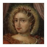 Bildnis der Hl. Barbara, s&uuml;ddeutsch, 1. H&auml;lfte 18. Jhdt.
