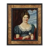 Portrait einer Dame, deutsch, datiert 1845
