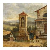 Bilderuhr "Kapelle am Wegrand", Italien, 19. Jhdt.