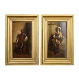 Zwei Historismus-Portraits adliger Herren des 17. Jhdts.