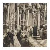 Judaica - vier Schwarzwei&szlig;-Zeichnungen j&uuml;disches Leben