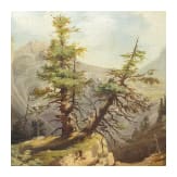 August Seidel (1820 - 1904) zugeschrieben - Gem&auml;lde einer Gebirgslandschaft