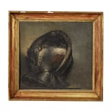 Gem&auml;lde eines Mantelhelmes, signiert J. PAY und datiert 1883