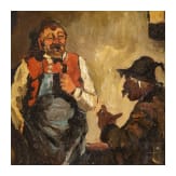 "Im Wirtshaus", s&uuml;ddeutsch, um 1900