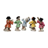 F&uuml;nf Figuren aus der sog. "Affenkapelle", Dresden, 20. Jhdt.