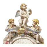 Standspiegel mit Porzellanrahmen, Th&uuml;ringen, 1. H&auml;lfte 20. Jhdt.