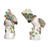 Ein Paar Porzellanfiguren, "Kakadus", Nymphenburg, 20. Jhdt.