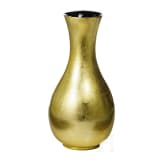 Blattvergoldete Designer-Vase, Paris, 1980er Jahre