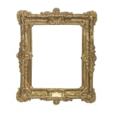 Kleiner Regence-Bilderrahmen aus ziseliertem Messing, Frankreich, 18. Jhdt.