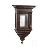 Kleine H&auml;ngevitrine mit Geheimf&auml;chern, deutsch, um 1880