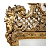 Gro&szlig;er Spiegel im Louis XV-Stil, deutsch, 20. Jhdt.