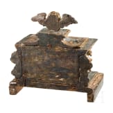 Kleine Barock-Vitrine mit Reliquie des heiligen Urban, s&uuml;ddeutsch, 18. Jhdt.
