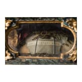 Kleine Barock-Vitrine mit Reliquie des heiligen Urban, s&uuml;ddeutsch, 18. Jhdt.