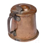 Zwei Altarvasen, Weihrauchschiffchen und Kupferkrug, s&uuml;ddeutsch, 18. Jhdt.