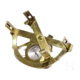 Graphometer in Kasten und Kompass, Frankreich, um 1900