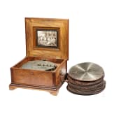 Lochplattenspieluhr der Firma Polyphon, deutsch, um 1900