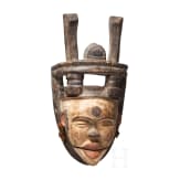 Tanzmaske der Ogoni mit beweglichem Unterkiefer, Nigeria