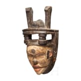 Tanzmaske der Ogoni mit beweglichem Unterkiefer, Nigeria