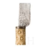 Beschneidungsmesser mit geschnitztem Griff aus Bein, osmanisch, um 1800