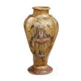 Bemalte Rohhaut-Vase, Indien, 1. H&auml;lfte 20. Jhdt.