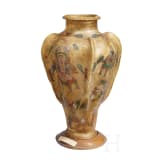 Bemalte Rohhaut-Vase, Indien, 1. H&auml;lfte 20. Jhdt.