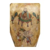 Bemalte Rohhaut-Vase, Indien, 1. H&auml;lfte 20. Jhdt.