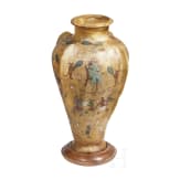 Bemalte Rohhaut-Vase, Indien, 1. H&auml;lfte 20. Jhdt.