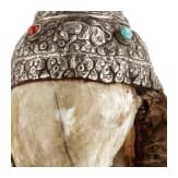 Silbermontiertes Schneckenhorn (Shankha), Tibet, 19. Jhdt.