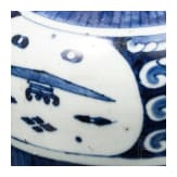 Blau-wei&szlig;e Porzellan-Teekanne, China, 18. Jhdt.