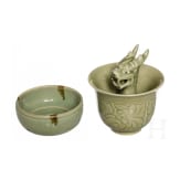 Zwei Longquan-Schalen, China, Ming-&Auml;ra bis 19.-20. Jhdt.