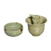 Zwei Longquan-Schalen, China, Ming-&Auml;ra bis 19.-20. Jhdt.
