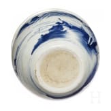 Hohe Sch&uuml;ssel, wei&szlig;-blau, China, fr&uuml;hes 20. Jhdt.