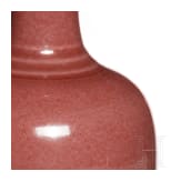 Rot glasierte Vase, China, sp&auml;te Qing-Dynastie